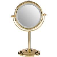 Orsina Cassini LED Table Mirror in Gold