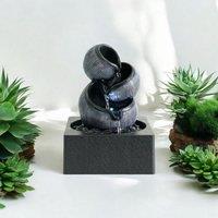 Minster Table-Top Water Fountain - L18 x W18 x H24 cm - Grey | Size: 1 Pack