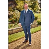 BadRhino Men's Wedding Suit Jacket in Blue | Size: 50L