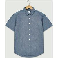 Peter Werth Men's Leo SS Shirt in Dark Indigo | Size: Medium
