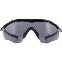 Oakley Men's Wrap Polished Black Grey Sunglasses
