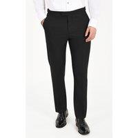 Dobell Men's Black Tuxedo Trousers | Size: 36L