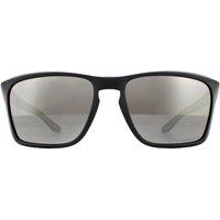 Oakley Men's Rectangle Matte Black Prizm Black Polarized Sunglasses