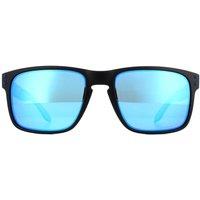 Oakley Men's Rectangle Matte Black Prizmatic Prizm Sapphire Polarized Sunglasses