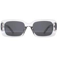 montana Men's Rectangle Shiny Clear Grey Smoke Polarized MP76