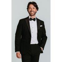 Dobell Men's Black 2 Piece Tuxedo Satin Notch Lapel | Size: 44L