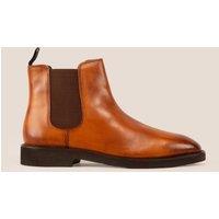 Oswin Hyde Men's Michael Chelsea Leather Boots in Tan | Size: 10