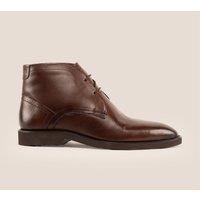 Oswin Hyde Men's Jefferson Chukka Leather Boots in Brown | Size: 8