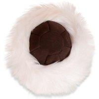 Nordvek Women's Classic Cossack Style Sheepskin Hat in Dark Brown