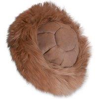 Nordvek Women's Classic Cossack Style Sheepskin Hat in Beige
