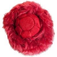Nordvek Women's Classic Cossack Style Sheepskin Hat in Raspberry