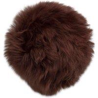 Nordvek Women's Classic Zhivago Style Sheepskin Hat in Chocolate