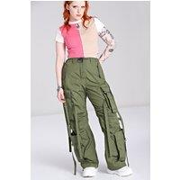 Hell Bunny Women's Octopus Baggy style Trousers Green | Size: Small