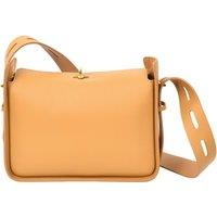 House of Leather Women's Womes Real Leather Shoulder Bag Classic Style Penelope Tan | Size: Medium