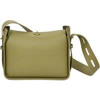 House of Leather Women's Womes Real Leather Shoulder Bag Classic Style Penelope Tan in Olive | Size: Medium
