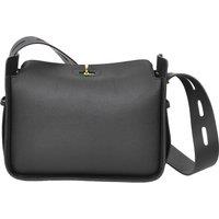 House of Leather Women's Womes Real Leather Shoulder Bag Classic Style Penelope Tan in Black | Size: Medium