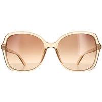 CALVIN KLEIN Women's Butterfly Crystal Beige Brown Gradient CK19561S Sunglasses