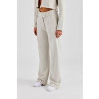 Tailored Jersey Wide Leg Trouser - Ash Grey