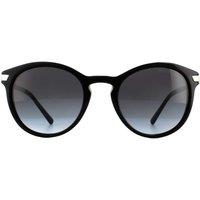 Michael Kors Women's Round Black Light Grey Gradient Sunglasses