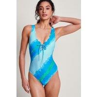 Monsoon Women's Zifia Swimsuit in Blue | Size: 8