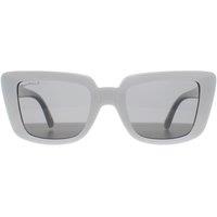 montana Women's Rectangle Shiny White Smoke Polarized MP193