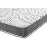 The Foam People Superior Cashmere All Foam Mattress Plush Memory Foam Comfort in Dark Grey | Size: EU Single