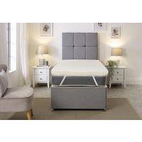 eXtreme Comfort Ltd Westwood Fabric Mattress Topper 1 Inch Deep lush Comfort Breathable in White | Size: EU King