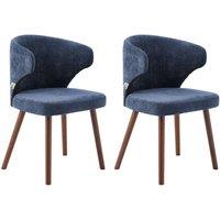 Set of 2 Upholstered Dining Chairs