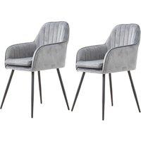 Set of 2 Upholstered Dining Chairs