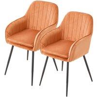 Set of 2 Upholstered Dining Chairs
