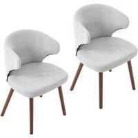 Set of 2 Upholstered Dining Chairs