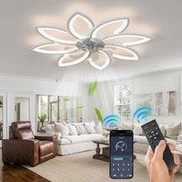 Garwarm 90cm 7 - Blade Reversable Dimmable LED Ceiling Fan in White