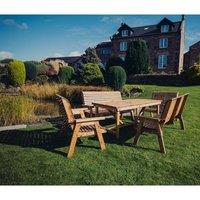 Churnet Valley Garden Furniture Ltd Valley 2X2B 2X3B Set - Min. Assembly Required - Set of Cushions Inc in Brown