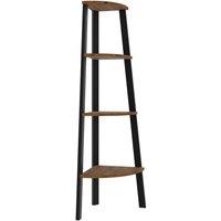 Lemon Pavilion Furniture Ealing Corner Unit - L35 x W35 x H125 cm - Vintage Pine in Black | Size: 1 Pack