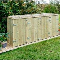 Buttercup Farm Shireburn 8 Box Store - Timber - Fits 8 x Boxes in Brown