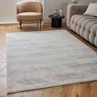 THE RUGS Carmel Abstract Area Rug Runner Soft Pile Living Room Bedroom in Grey | Size: 120 cm x 170 cm