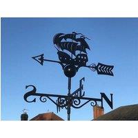 Poppyforge Galleon Weathervane - Steel - W65 x H88 cm - Powder Coated Black
