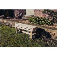 Churnet Valley Garden Furniture Ltd Churnet Backless Garden Bench - Timber - Fully Assembled in Brown