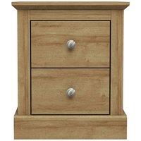 Lemon Pavilion Furniture Devon Bedside Cabinet - L39.5 x W45.9 x H55.2 cm - Oak in Brown | Size: 1 Pack