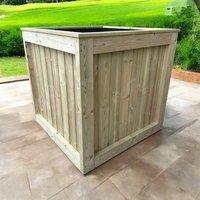 Buttercup Farm Kent Garden Planter - Pressure Treated Wood - L150 x W60 x H60 cm in Brown