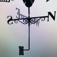Poppyforge Boxing Hares Weathervane - Steel - W65 x H88 cm - Powder Coated Black