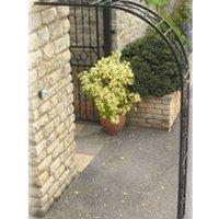 Poppyforge Buckingham Wall Fix Arch (Inc 2 Ground Spikes) - Steel - Black