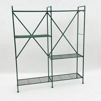Minster Shelf Unit - Metal - L30 x W120 x H141 cm - Green | Size: 1 Pack