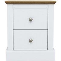 Lemon Pavilion Furniture Devon Bedside Cabinet - L39.5 x W45.9 x H55.2 cm - White | Size: 1 Pack