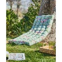 Dibor Vintage Green Floral Bench Mattress Summer Outdoor Garden Bench Cushion L100cm x W45cm | Size: Large
