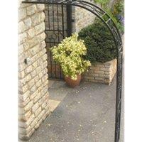 Poppyforge Buckingham Wall Fix Arch (Including 2 Ground Spikes) - Steel - BM/RtR in Black