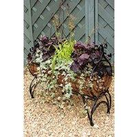 Poppy Forge Regal 600 Planter - Solid Steel - L30 x W60 x H76 cm - Black