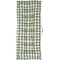 Dibor Traditional Green Striped Summer Outdoor Garden Bench Cushion L112cm x W44cm | Size: Large