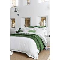 CHRISTY Premium Sateen Satin Soft Duvet Cover Sets in Green | Size: Super King