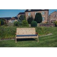 Churnet Valley Garden Furniture Ltd Valley 3 Seat Bench - Timber - Garden Furniture - Fully Assembly in Brown